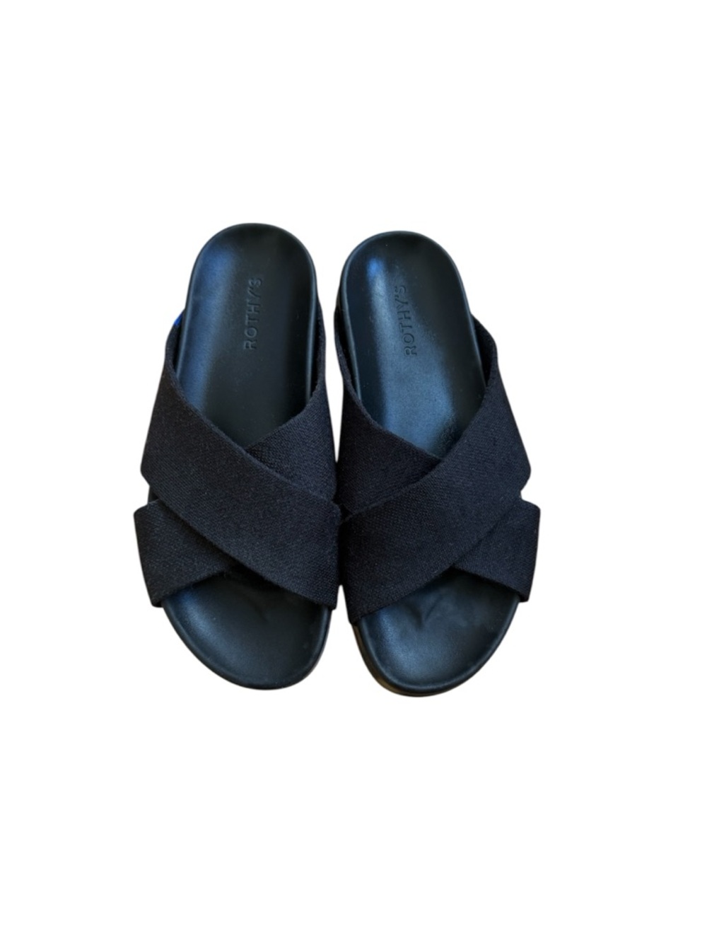 Rothy's The Weekend Slide—Black, Size 8